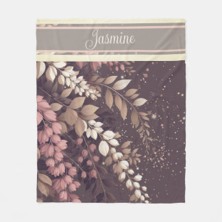 Elegante Laburnum-waterval Fleece Deken