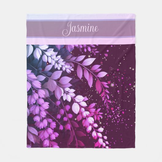 Elegante Laburnumwaterval Fleece Deken (Voorkant)