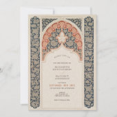 Elegante Lace Art Nouveau bruiloft uitnodiging (Voorkant)