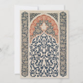 Elegante Lace Art Nouveau bruiloft uitnodiging (Achterkant)