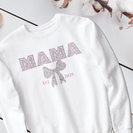 Elegante Lace "MAMA" met Bow MOM Trui