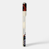 ELEGANTE LADY FLORAL DRESS MET ZWARTE WITTE STROME Case-Mate iPhone CASE (Achterkant / Rechts)