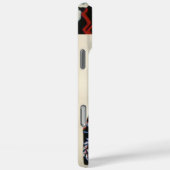 ELEGANTE LADY FLORAL DRESS MET ZWARTE WITTE STROME Case-Mate iPhone CASE (Achterkant / Rechts)