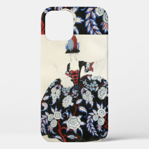 ELEGANTE LADY FLORAL DRESS MET ZWARTE WITTE STROME Case-Mate iPhone CASE