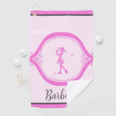 Elegante Lady Golfer gepersonaliseerd Golfhanddoek (Insitu)