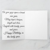 Elegante Lakeside Verjaardag Kaart (Binnen)