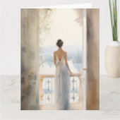 Elegante Lakeside Verjaardag Kaart (Voorkant)