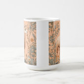 Elegante Lama en Daisy bloemen op perzik Koffiemok (Center)