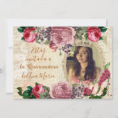 Elegante lamentable de la Quinceanera Kaart (Voorkant)