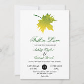 Elegante Landelijke Herfstbladeren Herfst Bloemige Kaart (Voorkant)