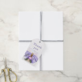 Elegante landelijke lavendel Provence bloemen lila Cadeaulabel (Met Touw)