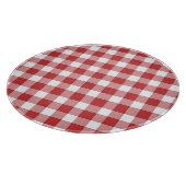 Elegante landelijke picknick wit rood geruit snijplank (Hoek)