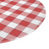 Elegante landelijke picknick wit rood geruit snijplank (Hoek)