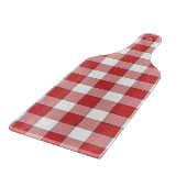 Elegante landelijke picknick wit rood geruit snijplank (Hoek)