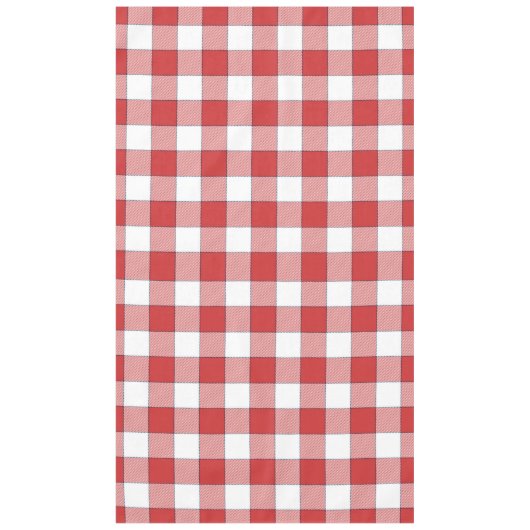 Elegante landelijke picknick wit rood geruit tafelkleed (Voorkant)