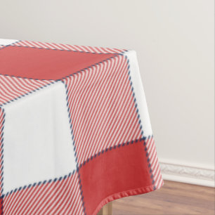 Elegante landelijke picknick wit rood geruit tafelkleed