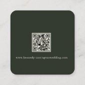 Elegante landelijke ranch | Huwelijksbijlagekaart Informatiekaartje (Achterkant)