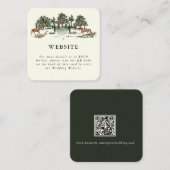 Elegante landelijke ranch | Huwelijksbijlagekaart Informatiekaartje (Voorkant / Achterkant)