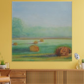 Elegante landelijke weide glooiende heuvels landsc canvas afdruk (Insitu (Woonkamer))