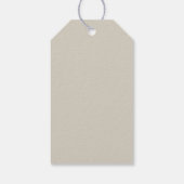 Elegante landgoed bruiloft bedankt cadeaulabel (Achterkant)