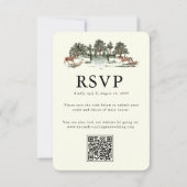 Elegante landhuis | Antwoordkaart voor ranch RSVP Kaartje (Voorkant)