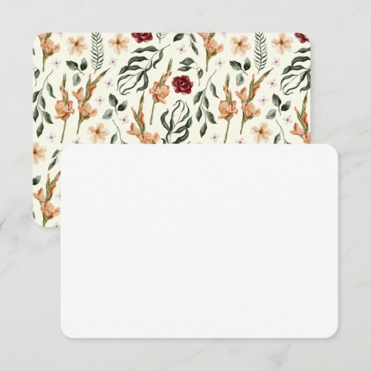 Elegante landhuis | Ranch groene bijlagekaart Informatiekaartje (Voorkant / Achterkant)