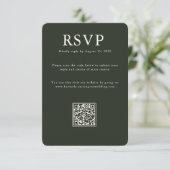 Elegante landhuis | Ranch-reactiekaart  RSVP Kaartje (Staand voorkant)