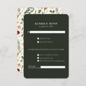 Elegante landhuis | ranch RSVP kaart  (Voorkant / Achterkant)