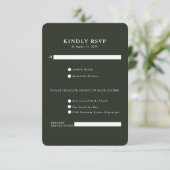 Elegante landhuis | Ranch RSVP-kaart  RSVP Kaartje (Staand voorkant)