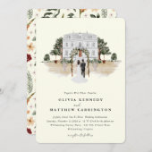 Elegante landhuis | Trouwkaart villa  Kaart (Voorkant / Achterkant)