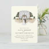 Elegante landhuis | Trouwkaart villa  Kaart (Staand voorkant)