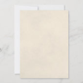 Elegante lange gestempelde witte roos romantische kaart (Achterkant)