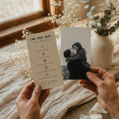 Elegante Lange Korte Verhaal Romantische Tijdslijn Save The Date