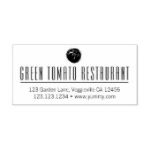 Elegante lange naam aangepaste logo retouradres rubberstempel (Afrduk)