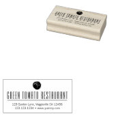 Elegante lange naam aangepaste logo retouradres rubberstempel (Gestempeld)