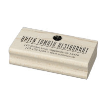 Elegante lange naam aangepaste logo retouradres