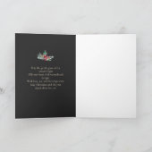 Elegante Lantaarn Minimalistisch gedicht Vrolijk K Feestdagen Kaart (Binnen)