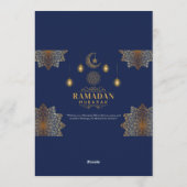 Elegante Lantaarn Ramadan Groet Kaart (Achterkant)
