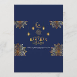 Elegante Lantaarn Ramadan Groet Kaart