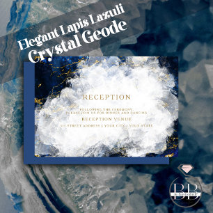 Elegante Lapis Lazuli Kristal Geode Kaart