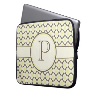 Elegante Laptop van het Patroon van het Monogram Sleeve