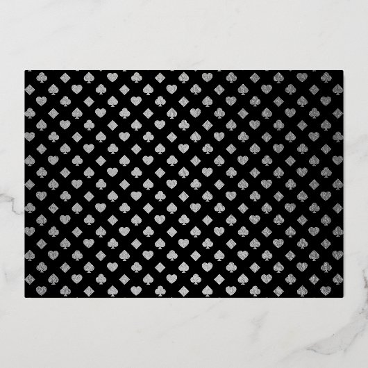 Elegante Las Vegas bestemming bruiloft aankondigin Folie Uitnodiging (Achterkant)