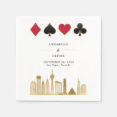 Elegante Las Vegas foto bestemming bruiloft Servet (Voorkant)