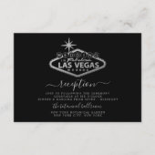 Elegante Las Vegas huwelijksreceptie Informatiekaartje (Voorkant)