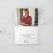 Elegante Las Vegas verjaardagsfoto Bedankkaart (Binnen)