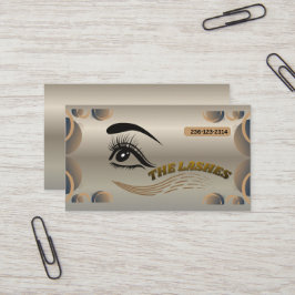 Elegante Lash Artist Business Card – Aanpasbaar E Visitekaartje