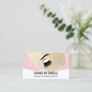 Elegante Lash Extensions Schoonheid Visitekaartje