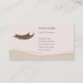 Elegante Lash-technicus Loyalty Card (Achterkant)