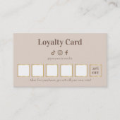 Elegante Lash-technicus Loyalty Card (Voorkant)