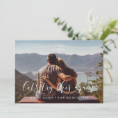 Elegante Laten we het opnieuw proberen huwelijksup Aankondiging (Staand voorkant)